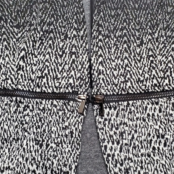 Grace elements faux-Zipper-Waist multi speckled ombre v-neck stretchy jacket XL - Picture 6 of 10